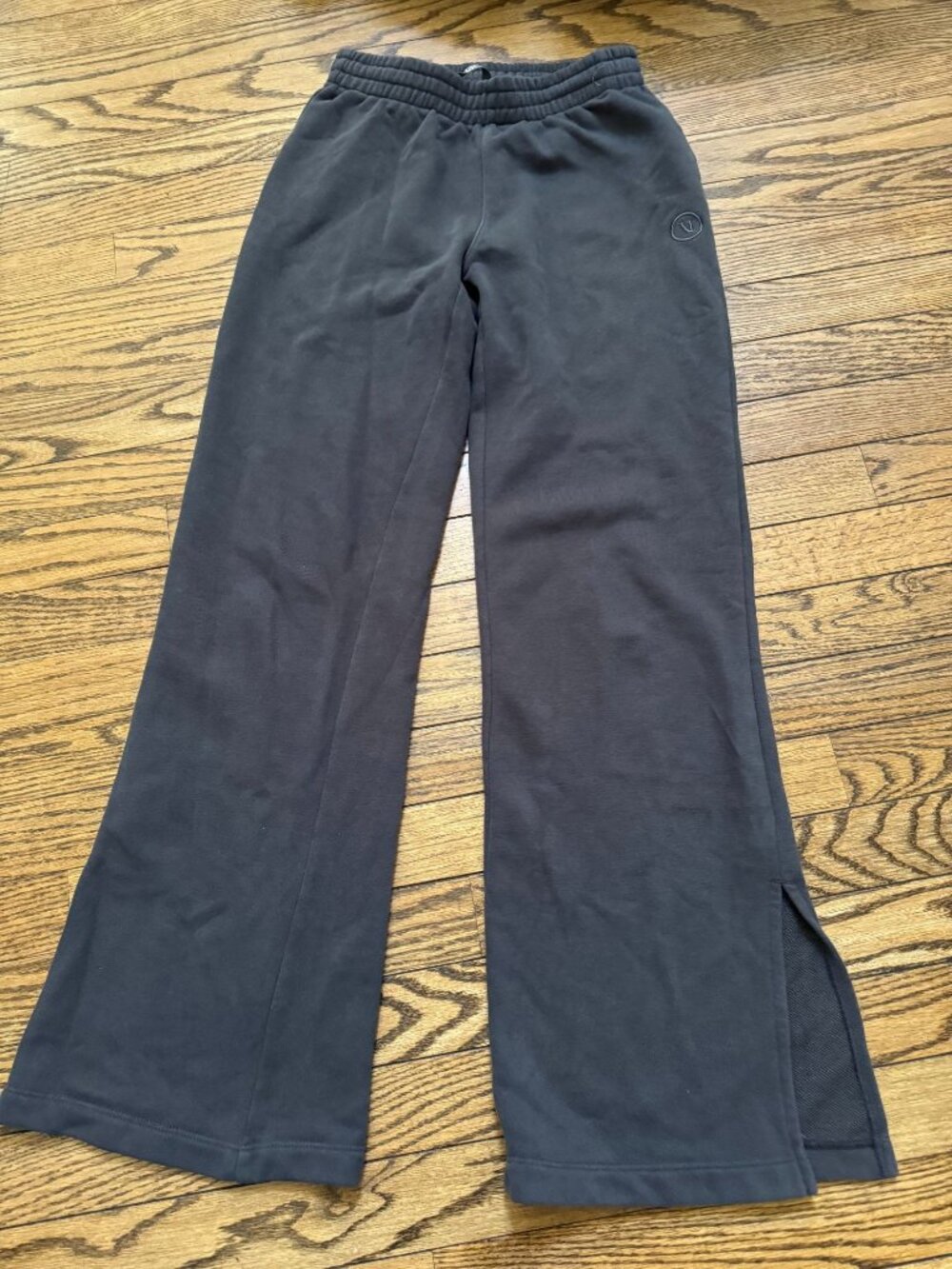 Vuori Black Wide-Leg Track Pants